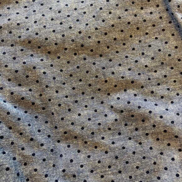 Talbots Girlfriend Chino Short cotton chambray polka dots midrise size 10 - Picture 2 of 7